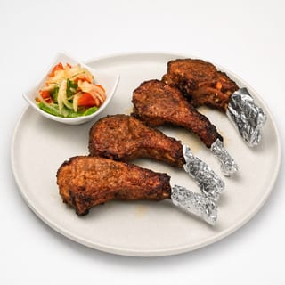 French-style Roasted Lamb Chops with Salads 法式烤羊排配沙拉