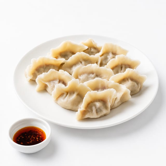 Handcrafted Dumplings - Lamb with Chinese Cabbage (10 Piece) 手工羊肉白菜水饺.