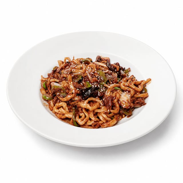 Lamb Cumin Chao-mian 孜然羊肉炒面.