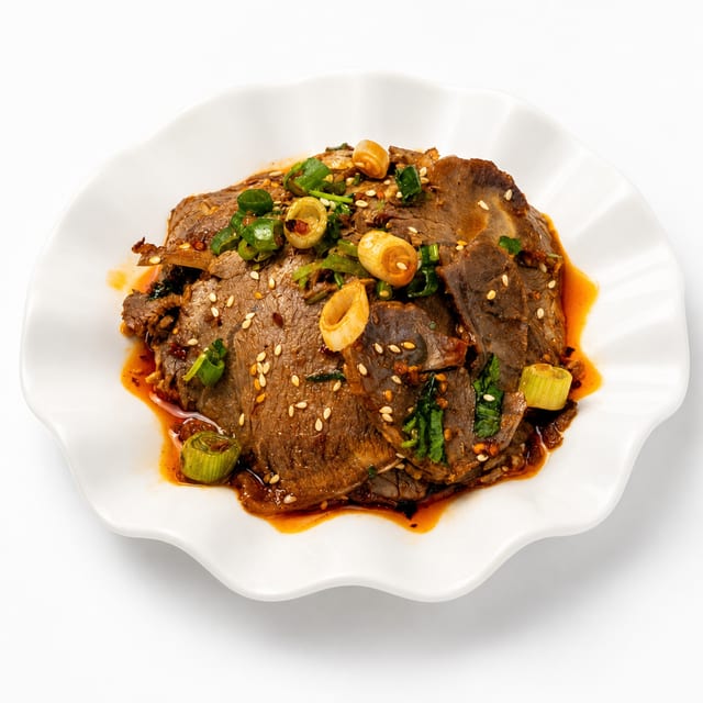 Sliced Beef With Sauce 凉拌牛肉.
