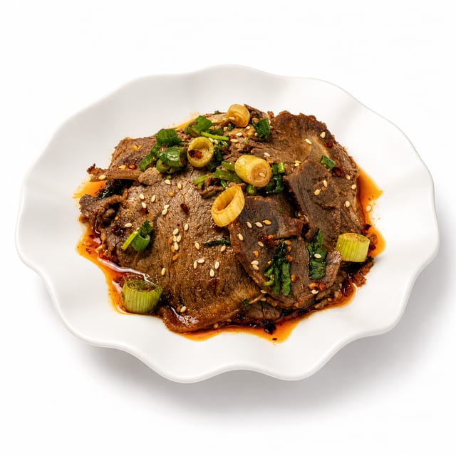Sliced Beef With Sauce 凉拌牛肉.