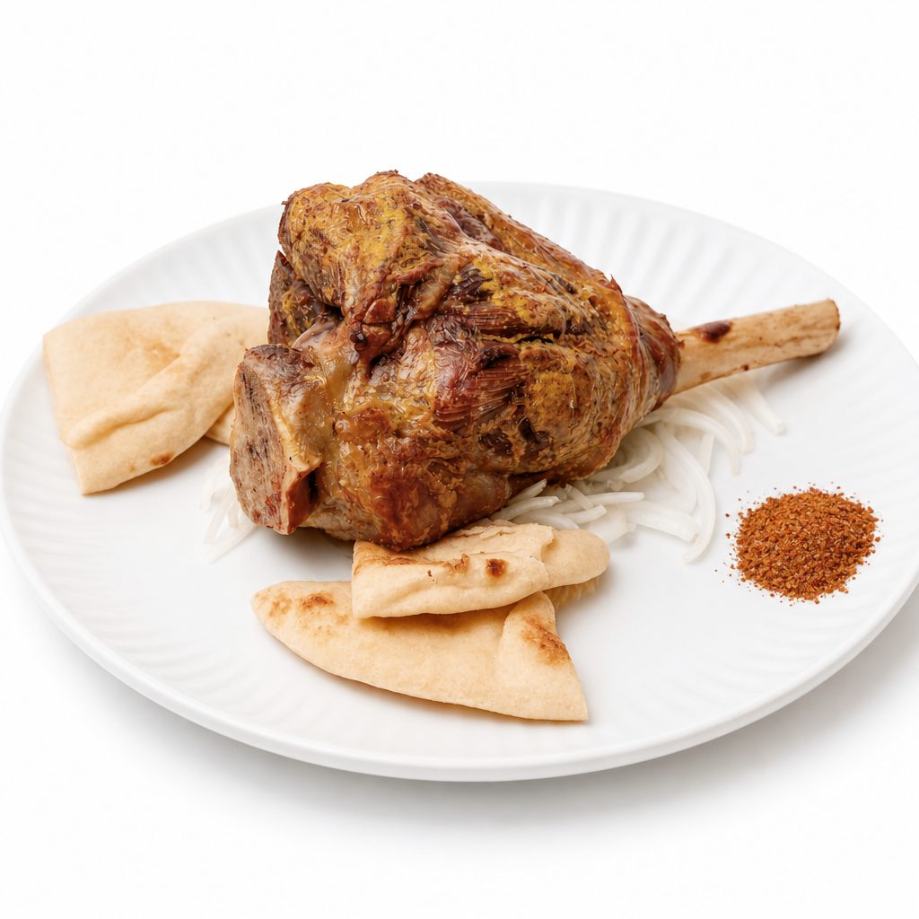 Uyghur Grilled Lamb Shank 维吾尔特色焖烤羊腿.