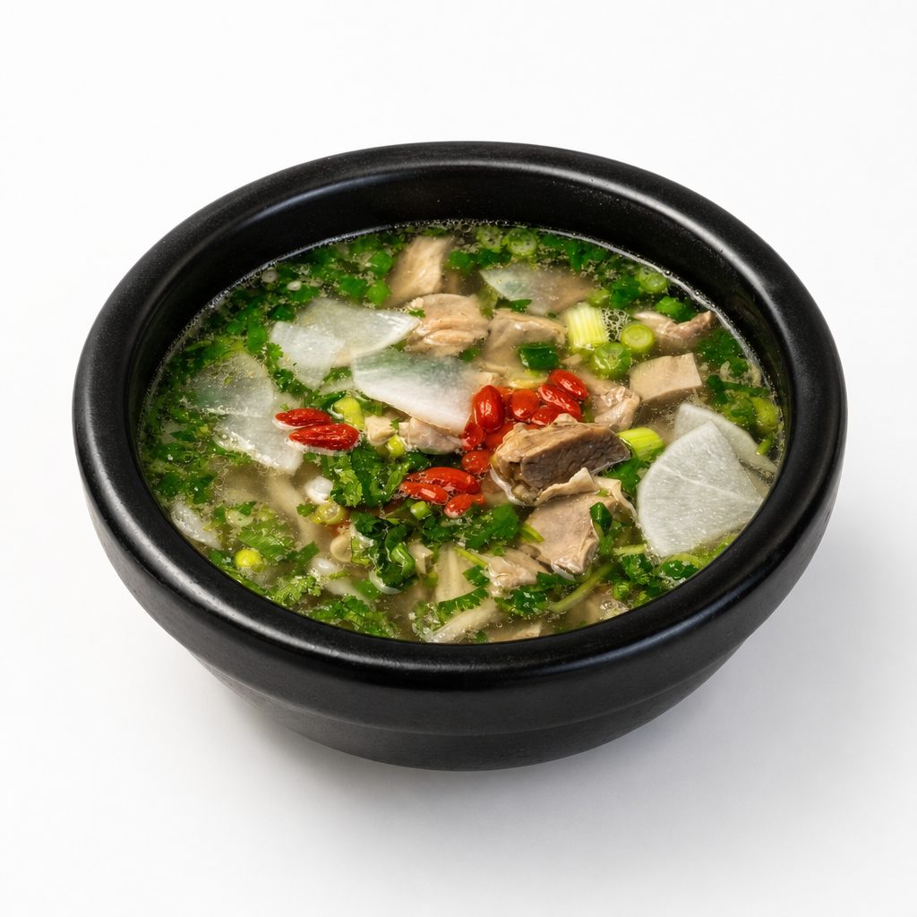 Lamb Noodles Soup 清汤羊肉面.