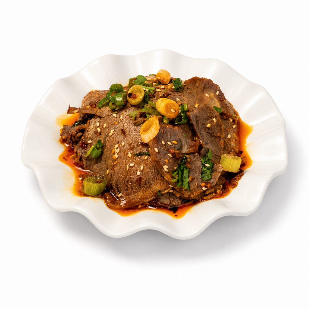 Sliced Beef With Sauce 凉拌牛肉.