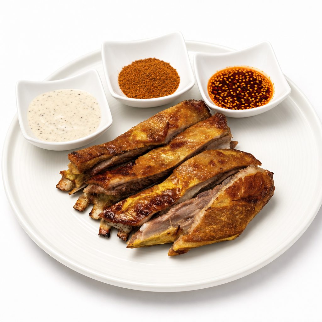 Golden Crispy Roasted Lamb Rib 黄金脆片烤羊排.