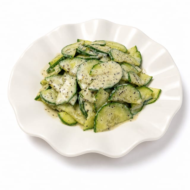 Cucumber Salad With Yogurt 酸奶黄瓜沙拉.