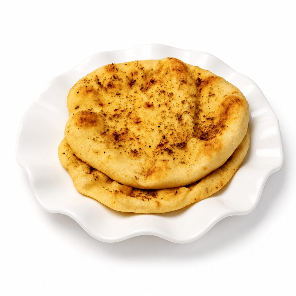 Grilled Garlic Naan Bread 蒜香烤馕饼.