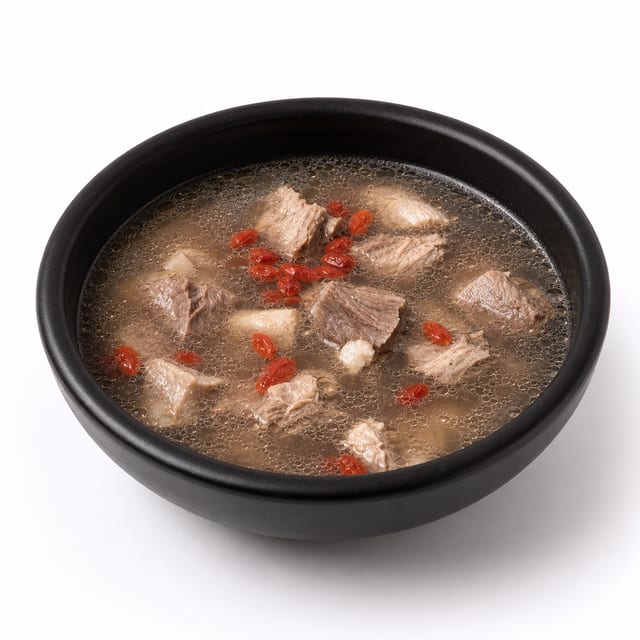 Stewed Mutton Soup 清炖羊腩汤.