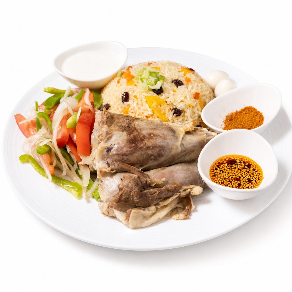 6-Hour Braised Lamb Shank Pilaf 6小时慢炖羊腿手抓饭.
