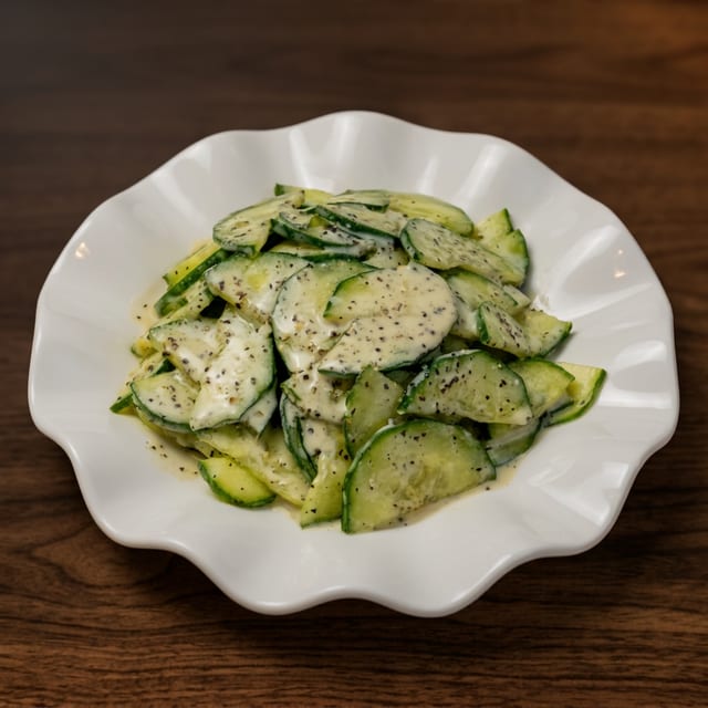 Cucumber Salad With Yogurt 酸奶黄瓜沙拉.