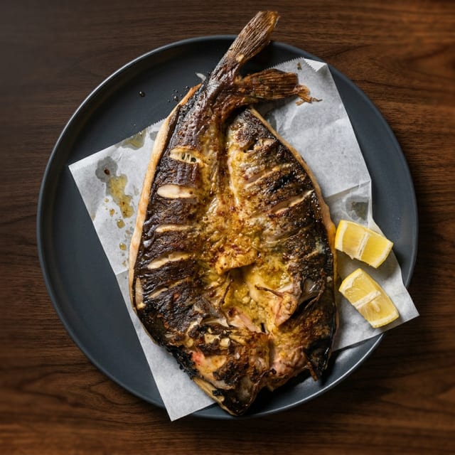 Silk Road Garlic-Roasted Whole Fish 丝路风味蒜香金皮烤整鱼.