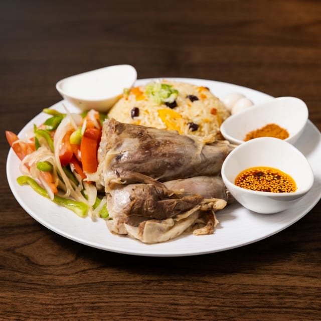 6-Hour Braised Lamb Shank Pilaf 6小时慢炖羊腿手抓饭.