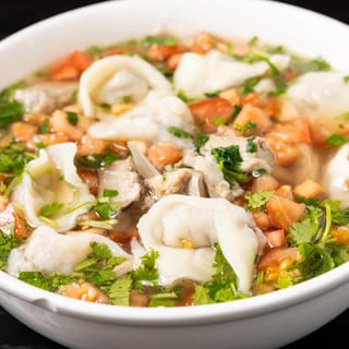 Lamb Broth with Handcrafted Mini Wontons 羊汤手工小馄饨